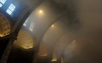 Teaterrök i tester på Nationalmuseum