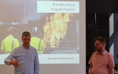 Idag handlade det om brandskydd under byggtid
